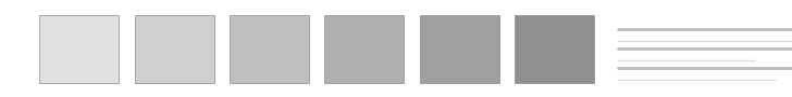 Design system banner — color swatches and typography lines