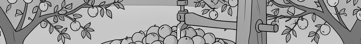 CIDER 1.22 Sao Miguel banner -- apple tree with cider press, Azores hills